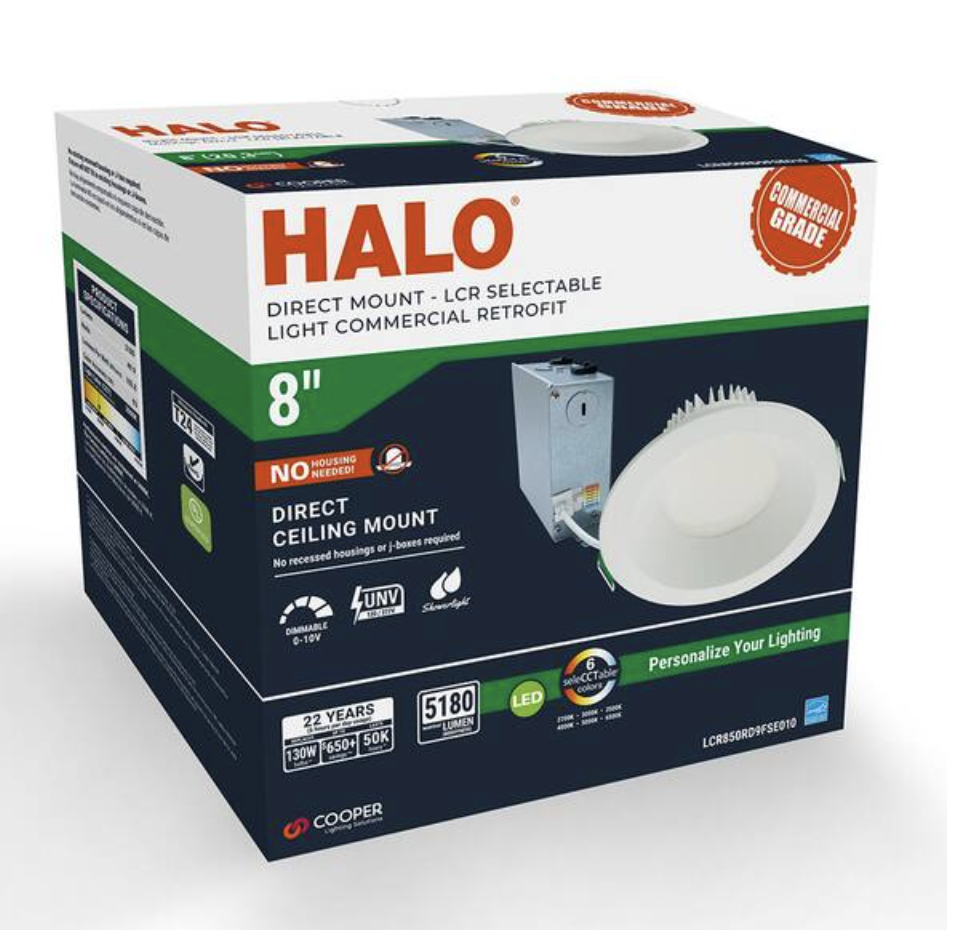 LCR8 8 in. Soft White Selectable CCT Integrated LED Recessed Lig